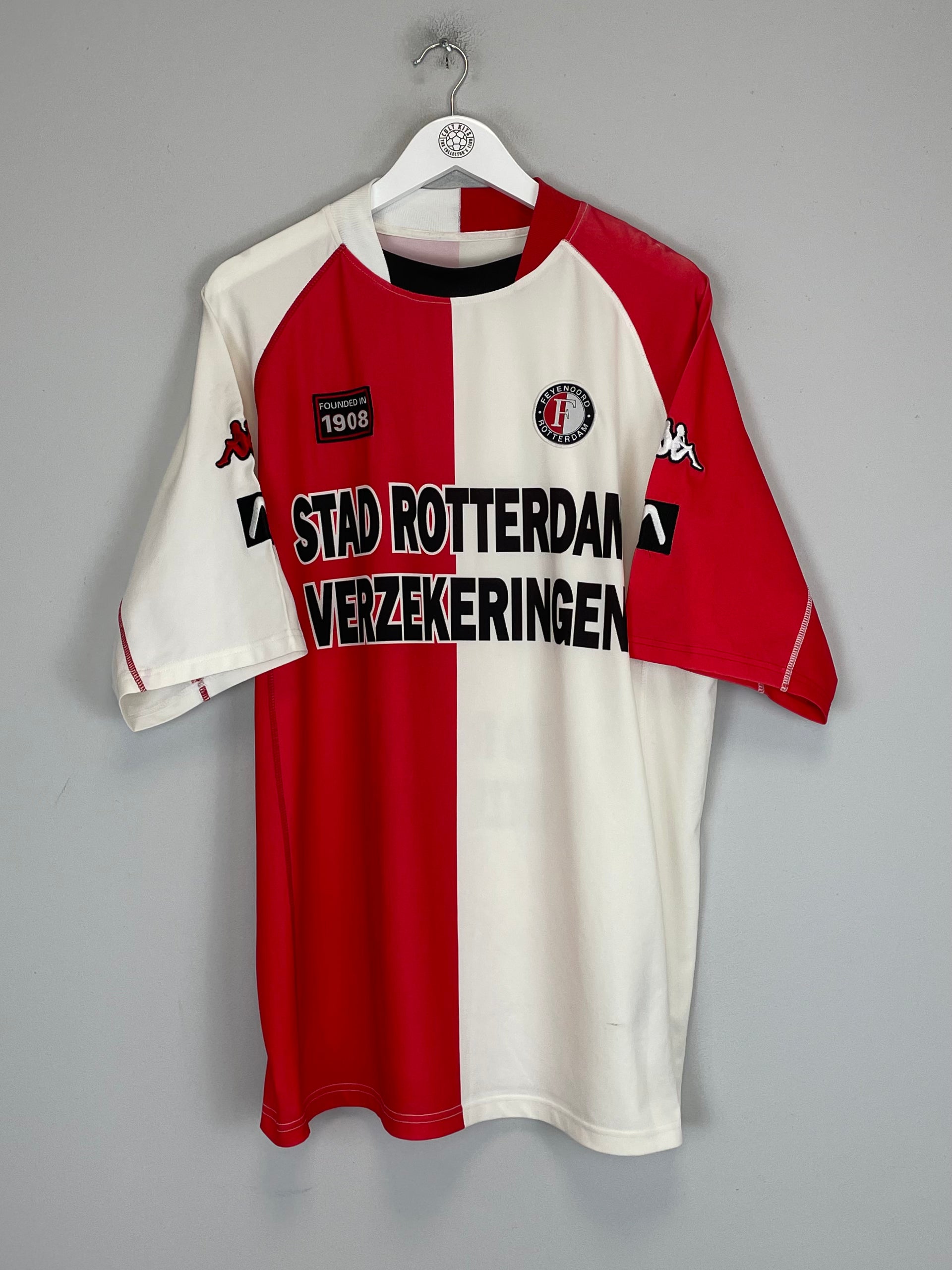 Shop 2002/03 FEYENOORD HOME SHIRT (L) KAPPA, classic football shirts, vintage football shirts & retro soccer jerseys at Cult Kits