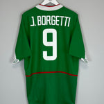 Shop 2003/04 MEXICO BORGETTI #9 HOME SHIRT (XL) NIKE, classic football shirts, vintage football shirts & retro soccer jerseys at Cult Kits
