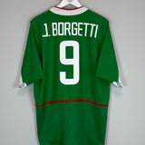 Shop 2003/04 MEXICO BORGETTI #9 HOME SHIRT (XL) NIKE, classic football shirts, vintage football shirts & retro soccer jerseys at Cult Kits