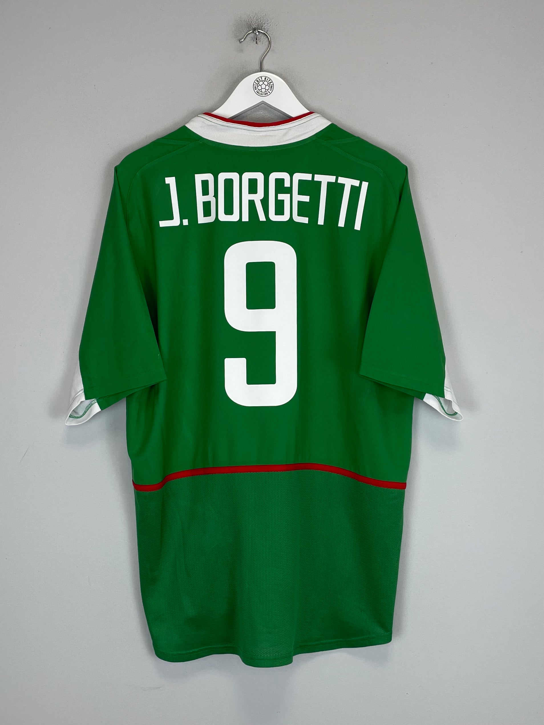 Shop 2003/04 MEXICO BORGETTI #9 HOME SHIRT (XL) NIKE, classic football shirts, vintage football shirts & retro soccer jerseys at Cult Kits