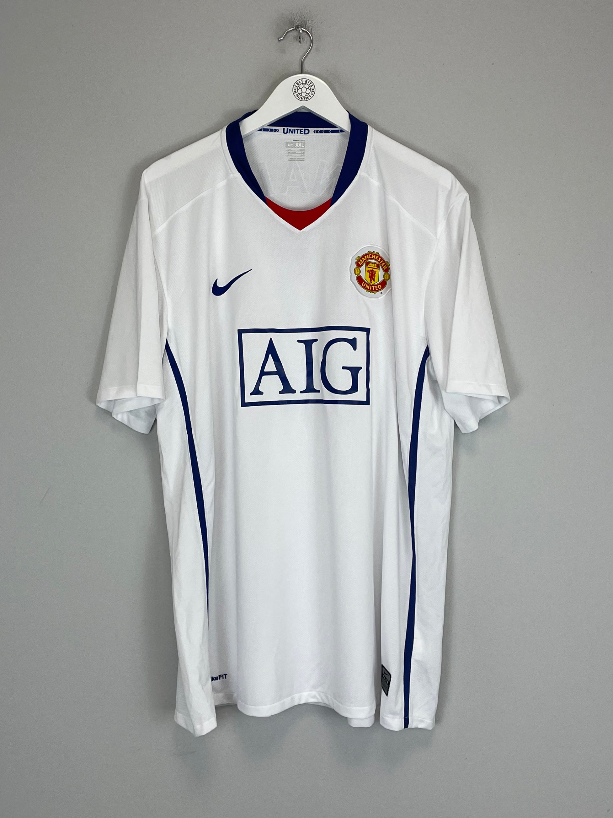 Shop 2008/09 MANCHESTER UNITED RONALDO #7 AWAY SHIRT (XXL) NIKE, classic football shirts, vintage football shirts & retro soccer jerseys at Cult Kits