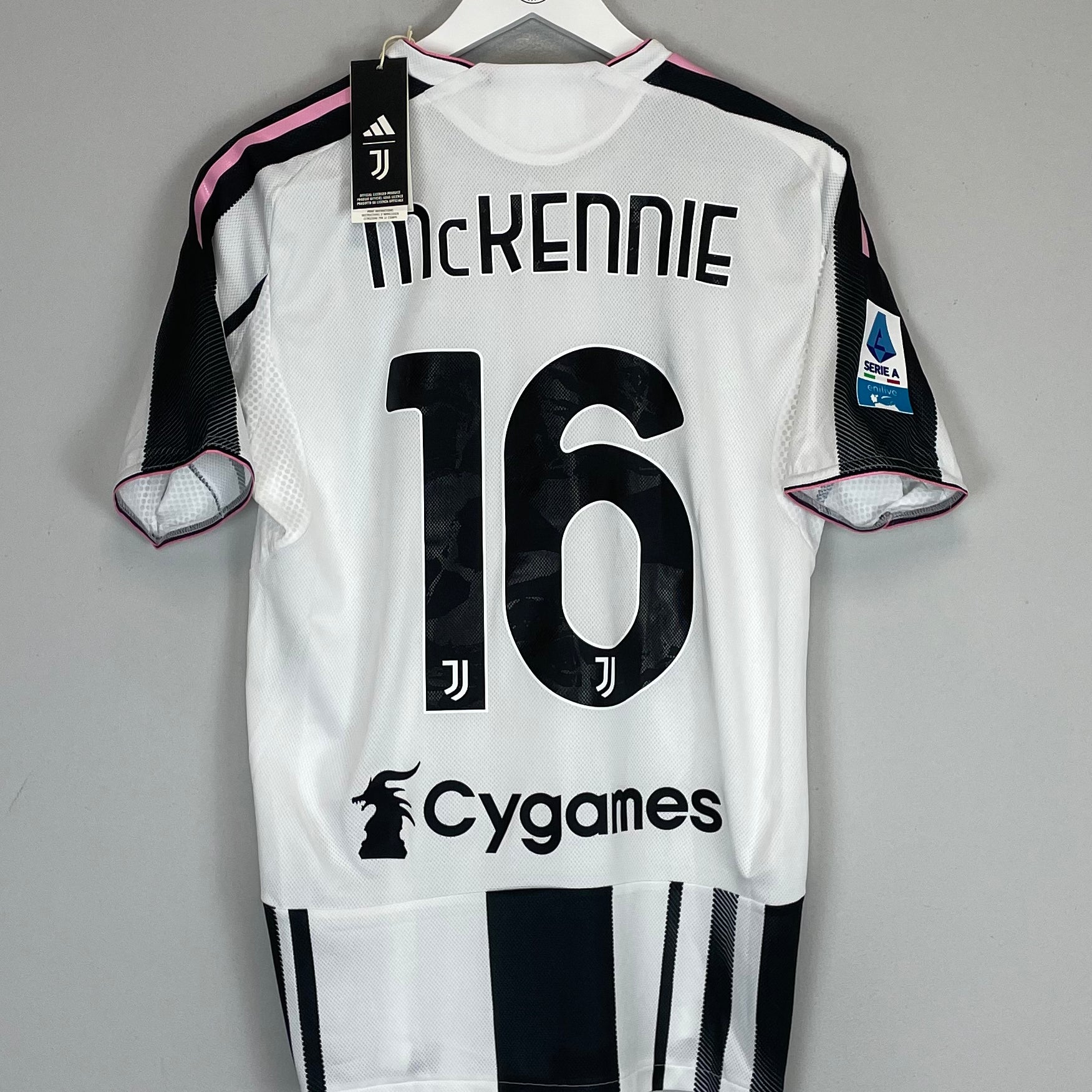 Shop 2025/26 JUVENTUS MCKENNIE #16 *AUTHENTIC* BNWT HOME SHIRT (M) ADIDAS, classic football shirts, vintage football shirts & retro soccer jerseys at Cult Kits