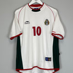 Shop 2001/02 MEXICO C.BLANCO #10 AWAY SHIRT (L) ATLETICA, classic football shirts, vintage football shirts & retro soccer jerseys at Cult Kits