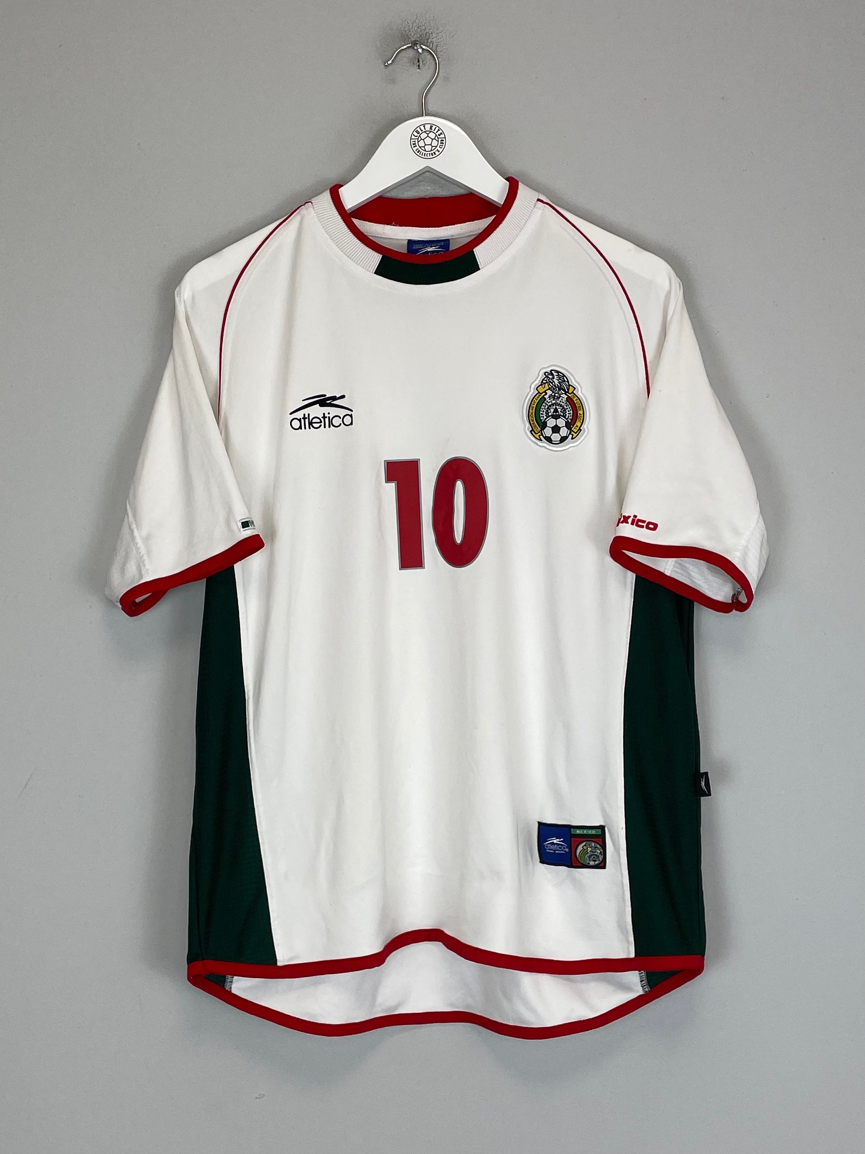 Shop 2001/02 MEXICO C.BLANCO #10 AWAY SHIRT (L) ATLETICA, classic football shirts, vintage football shirts & retro soccer jerseys at Cult Kits