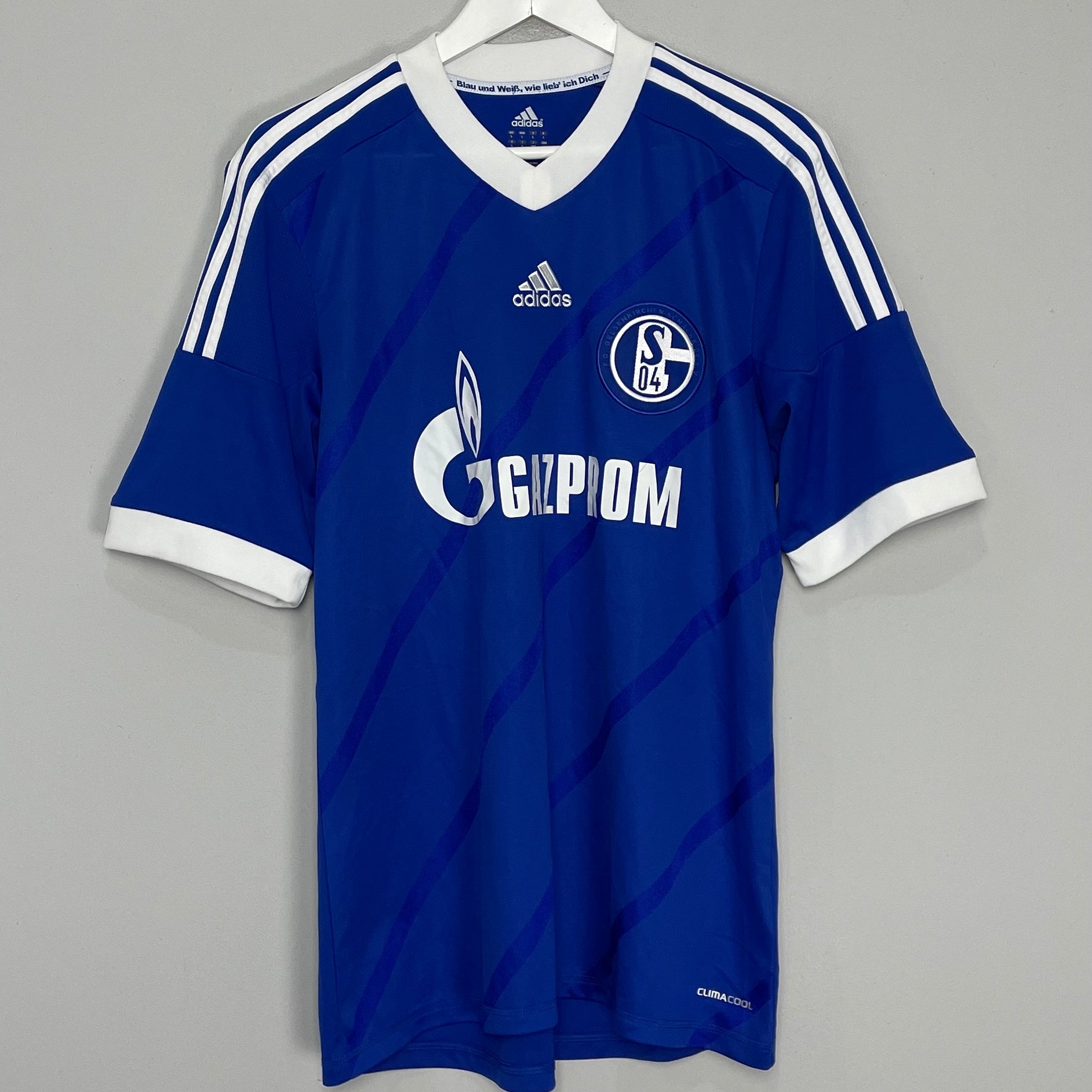 Shop 2012/13 SCHALKE HOME SHIRT (L) ADIDAS, classic football shirts, vintage football shirts & retro soccer jerseys at Cult Kits