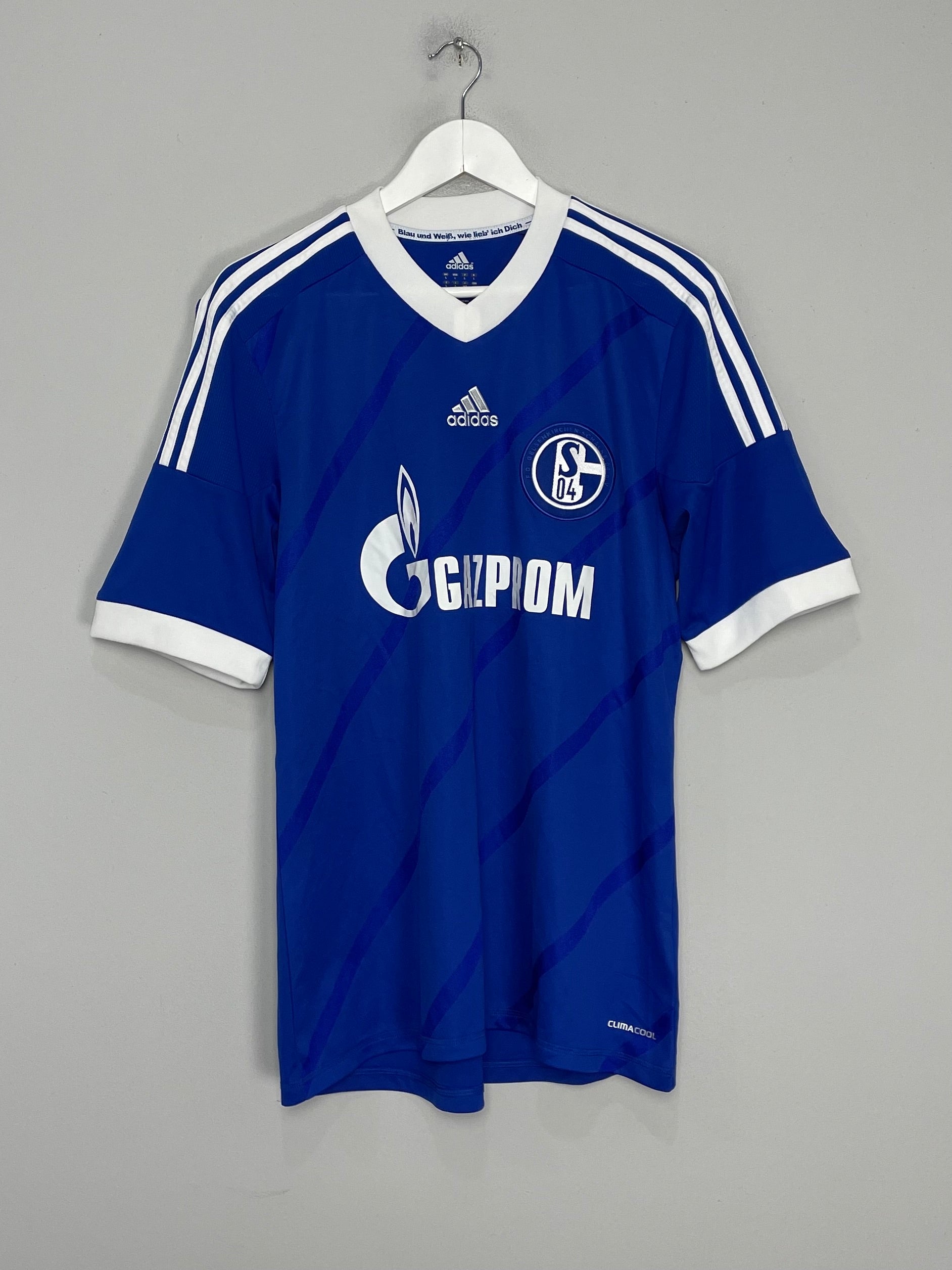 Shop 2012/13 SCHALKE HOME SHIRT (L) ADIDAS, classic football shirts, vintage football shirts & retro soccer jerseys at Cult Kits