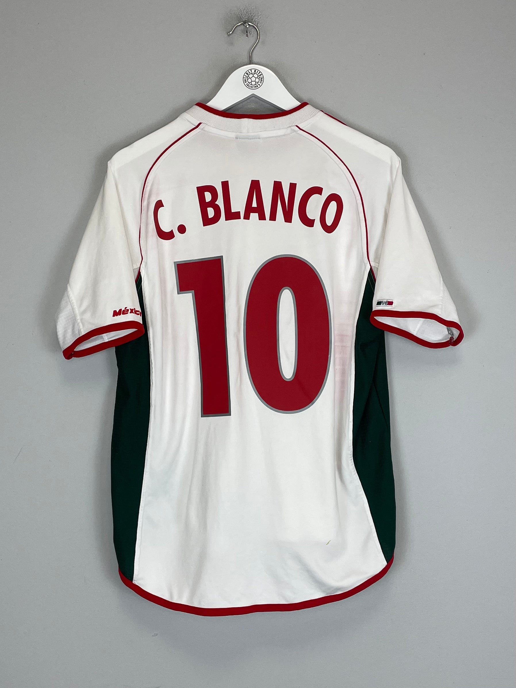 Shop 2001/02 MEXICO C.BLANCO #10 AWAY SHIRT (L) ATLETICA, classic football shirts, vintage football shirts & retro soccer jerseys at Cult Kits