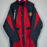 1992/93 MANCHESTER UNITED BENCH COAT (L) UMBRO