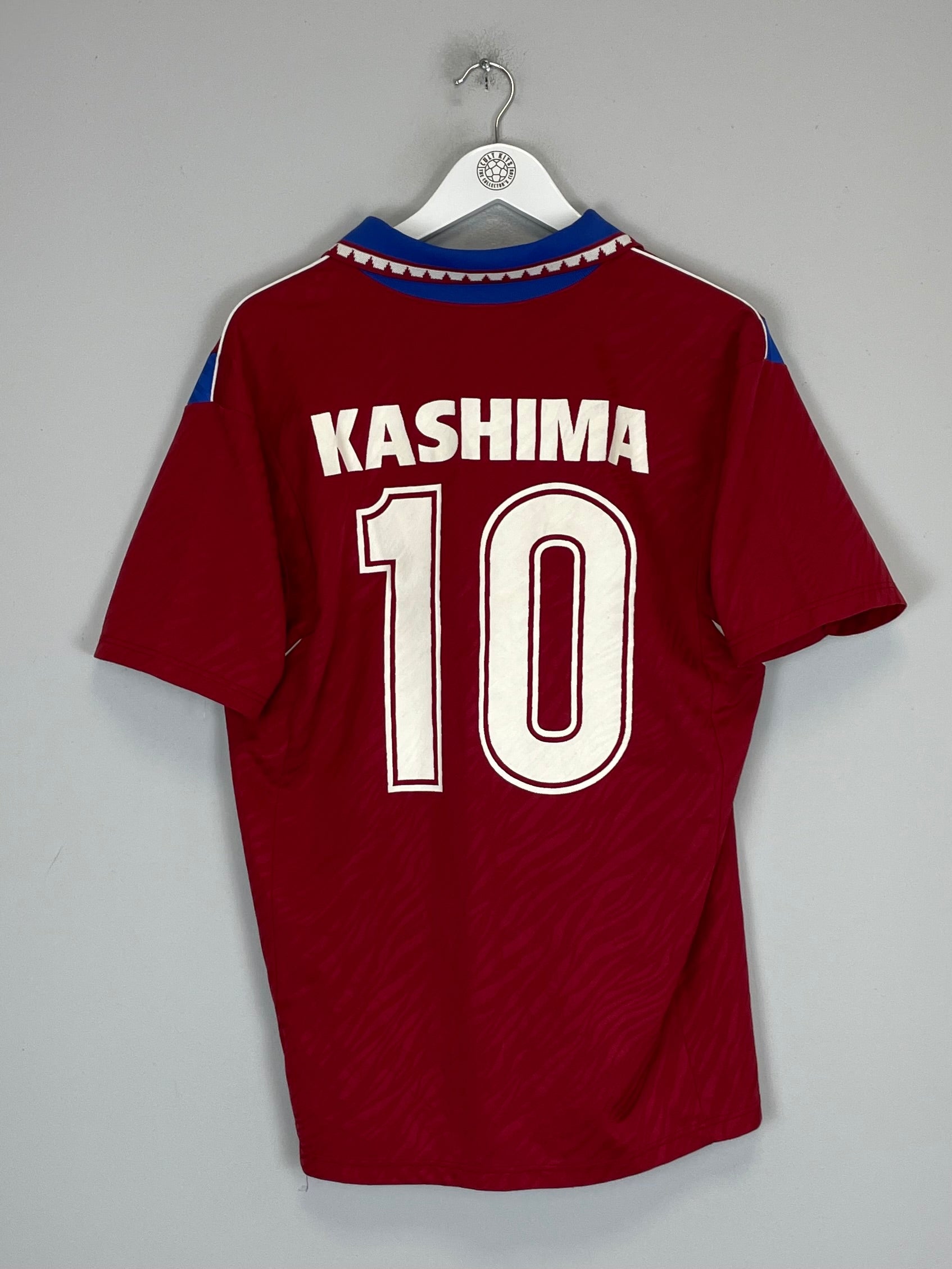 Back view of 1992/93 Kashima Antlers Zico #10 home shirt in excellent condition, UK Large size.