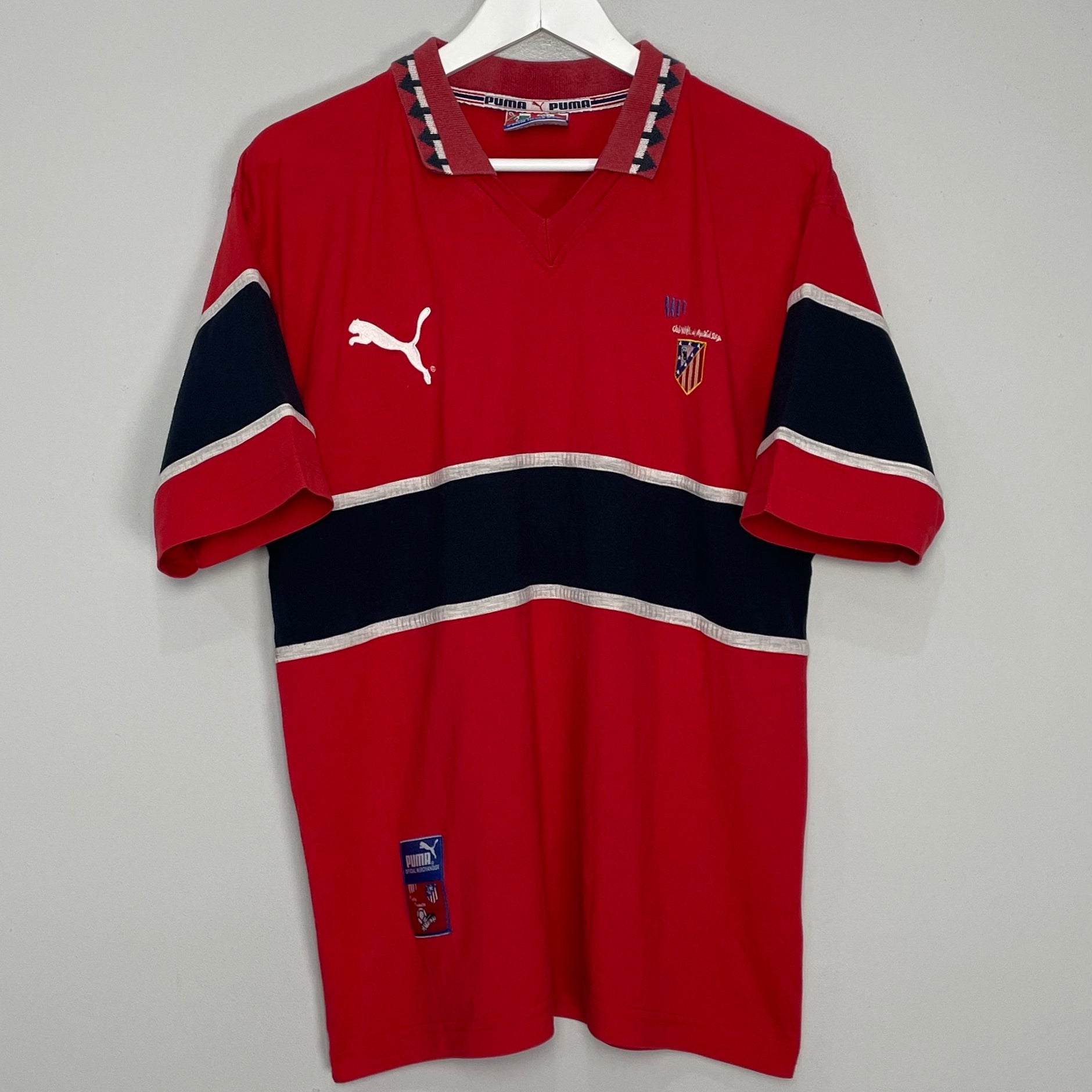 Shop 1998/99 ATLETICO MADRID LEISURE SHIRT (L) PUMA, classic football shirts, vintage football shirts & retro soccer jerseys at Cult Kits