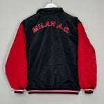 Shop 1990'S AC MILAN BOMBER JACKET (S) LOTTO, classic football shirts, vintage football shirts & retro soccer jerseys at Cult Kits