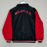 Shop 1990'S AC MILAN BOMBER JACKET (S) LOTTO, classic football shirts, vintage football shirts & retro soccer jerseys at Cult Kits