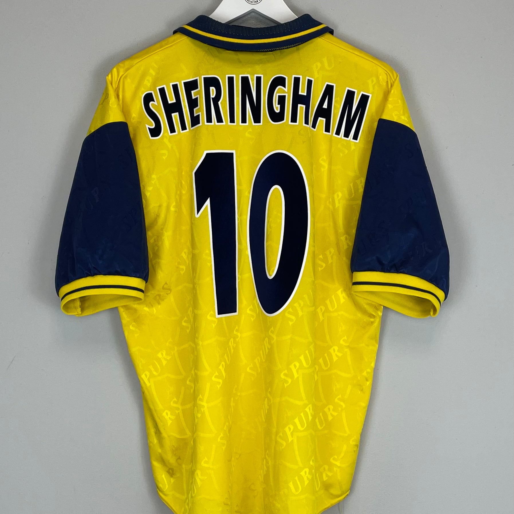 Shop 1995/97 TOTTENHAM SHERINGHAM #10 THIRD SHIRT (L) PONY, classic football shirts, vintage football shirts & retro soccer jerseys at Cult Kits