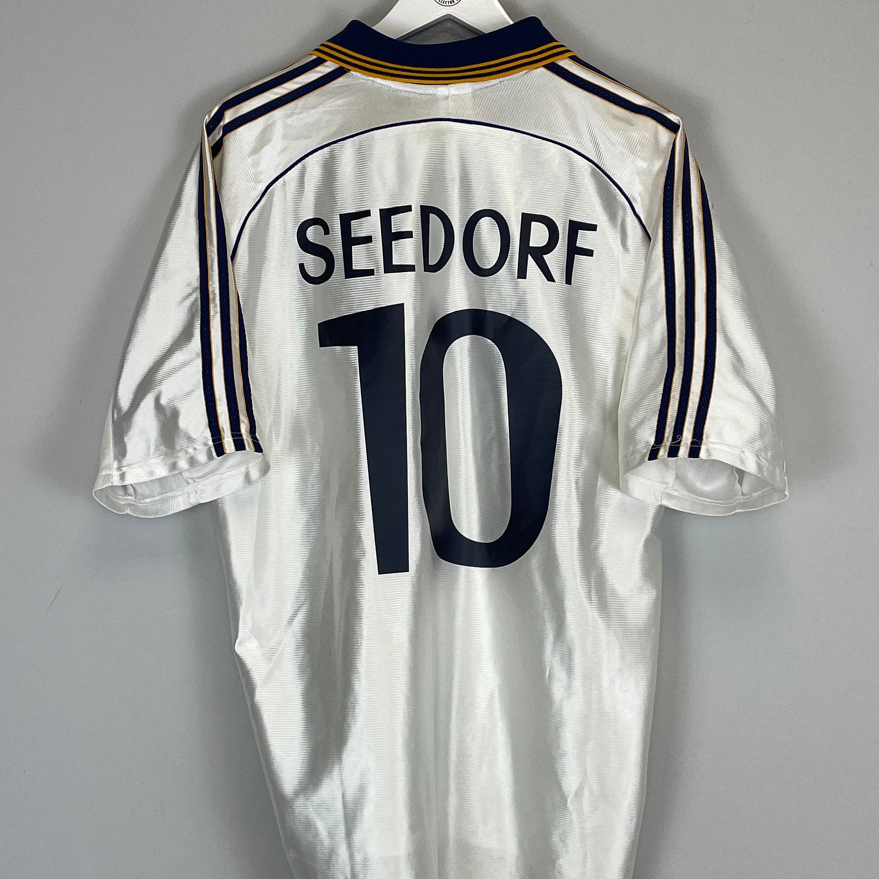 Shop 1998/00 REAL MADRID SEEDORF #10 HOME SHIRT (L) ADIDAS, classic football shirts, vintage football shirts & retro soccer jerseys at Cult Kits