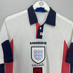 Shop 1997/99 ENGLAND BECKHAM #7 HOME SHIRT (M) UMBRO, classic football shirts, vintage football shirts & retro soccer jerseys at Cult Kits