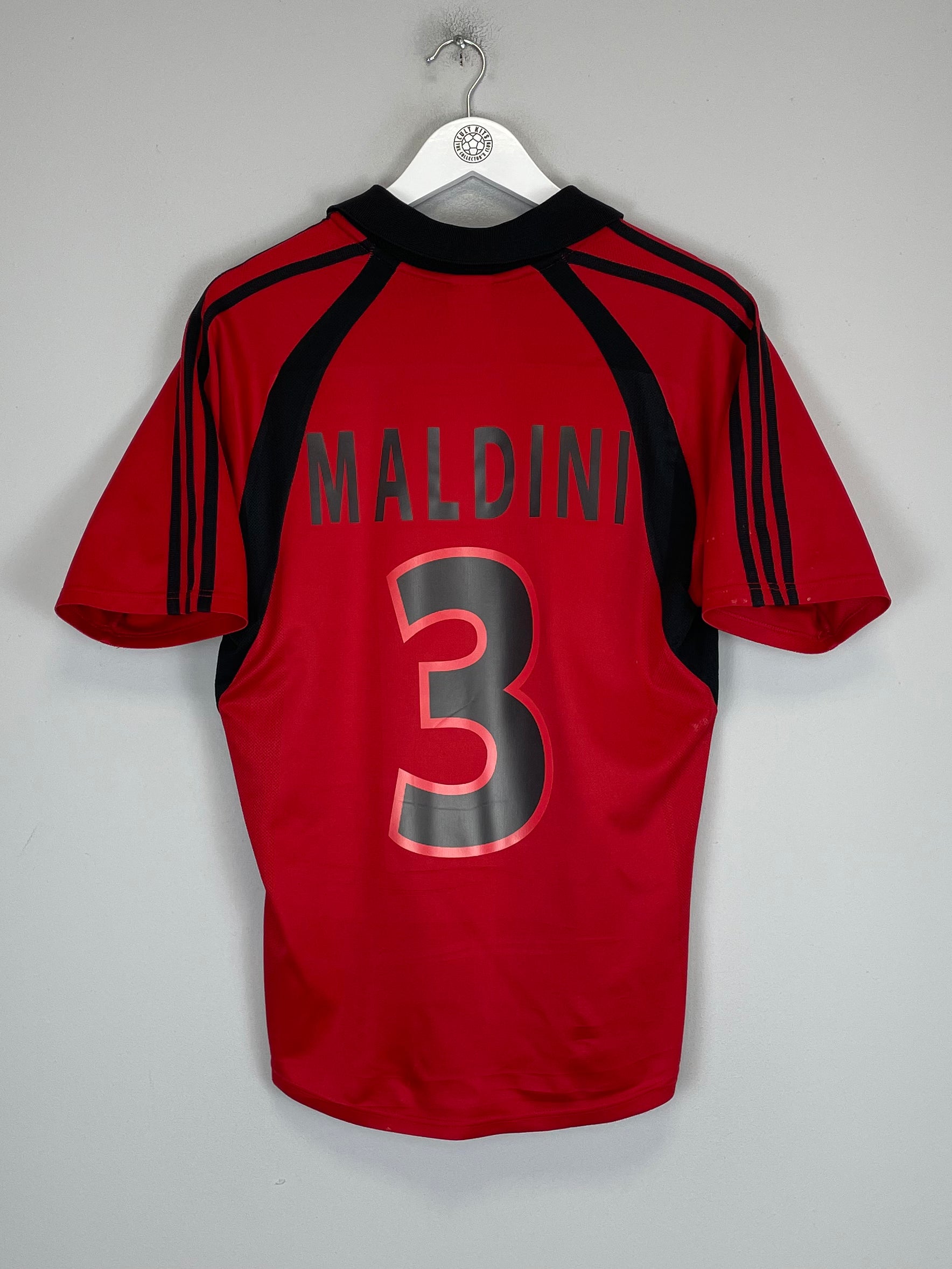Shop 2001/02 AC MILAN MALDINI #3 THIRD SHIRT (S) ADIDAS, classic football shirts, vintage football shirts & retro soccer jerseys at Cult Kits
