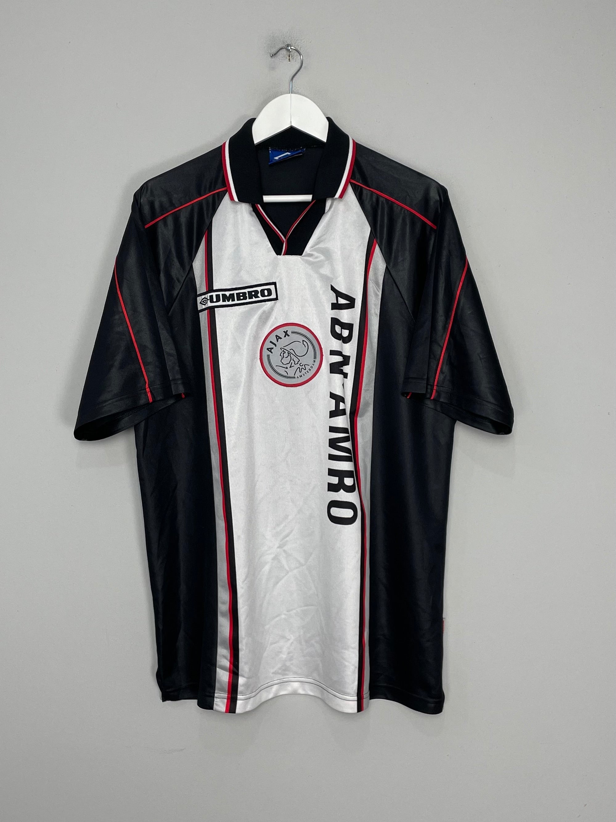 Shop 1998/99 AJAX AWAY SHIRT (XL) UMBRO, classic football shirts, vintage football shirts & retro soccer jerseys at Cult Kits