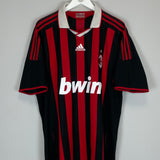 Shop 2009/10 AC MILAN RONALDINHO #80 HOME SHIRT (XXL) ADIDAS, classic football shirts, vintage football shirts & retro soccer jerseys at Cult Kits