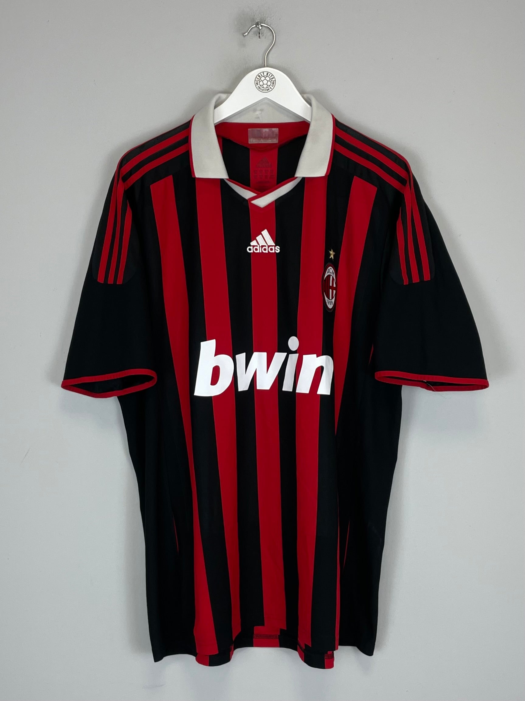 Shop 2009/10 AC MILAN RONALDINHO #80 HOME SHIRT (XXL) ADIDAS, classic football shirts, vintage football shirts & retro soccer jerseys at Cult Kits