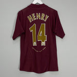 2005/06 ARSENAL HENRY #14 HOME SHIRT (M) NIKE