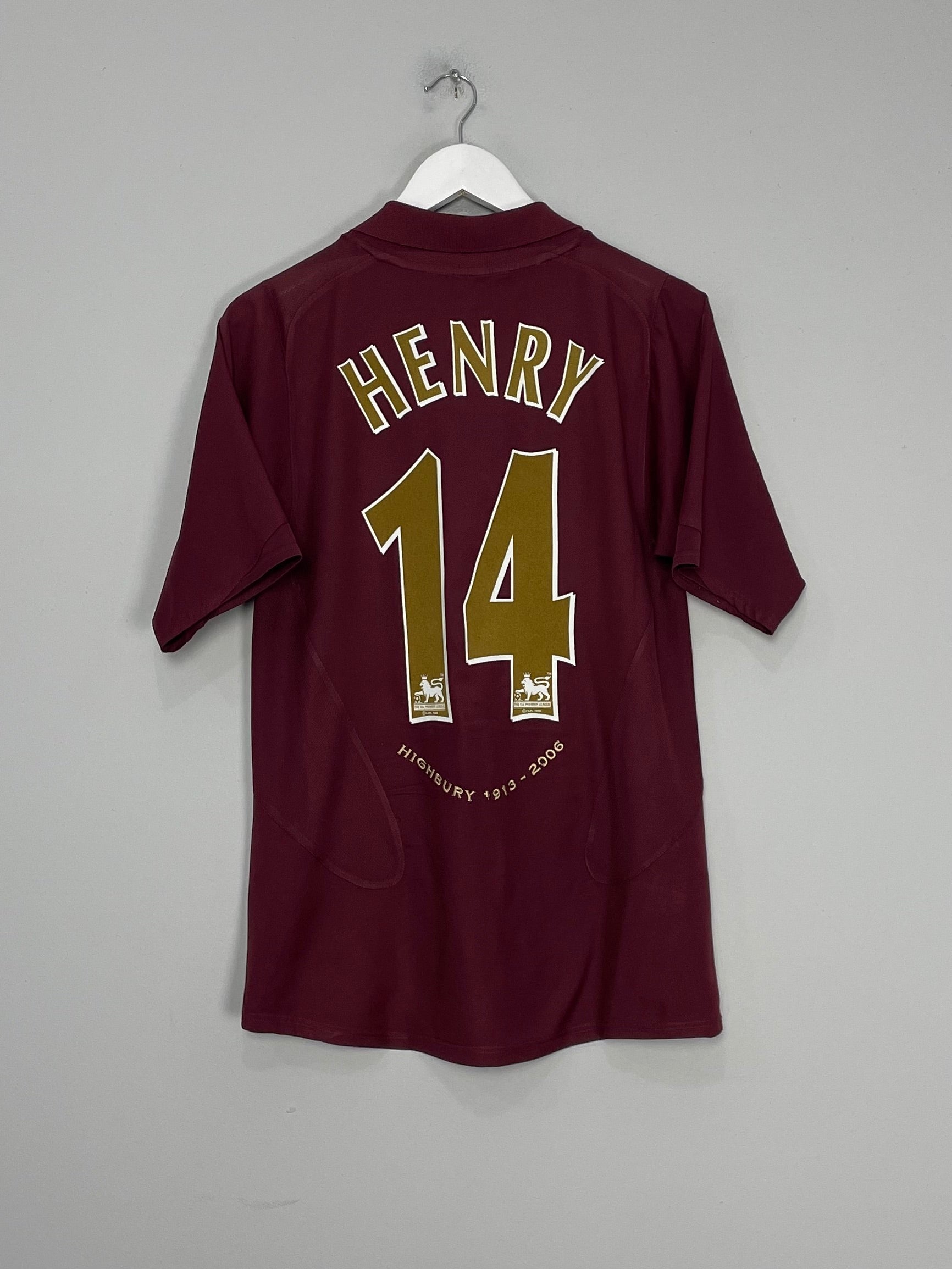 2005/06 ARSENAL HENRY #14 HOME SHIRT (M) NIKE