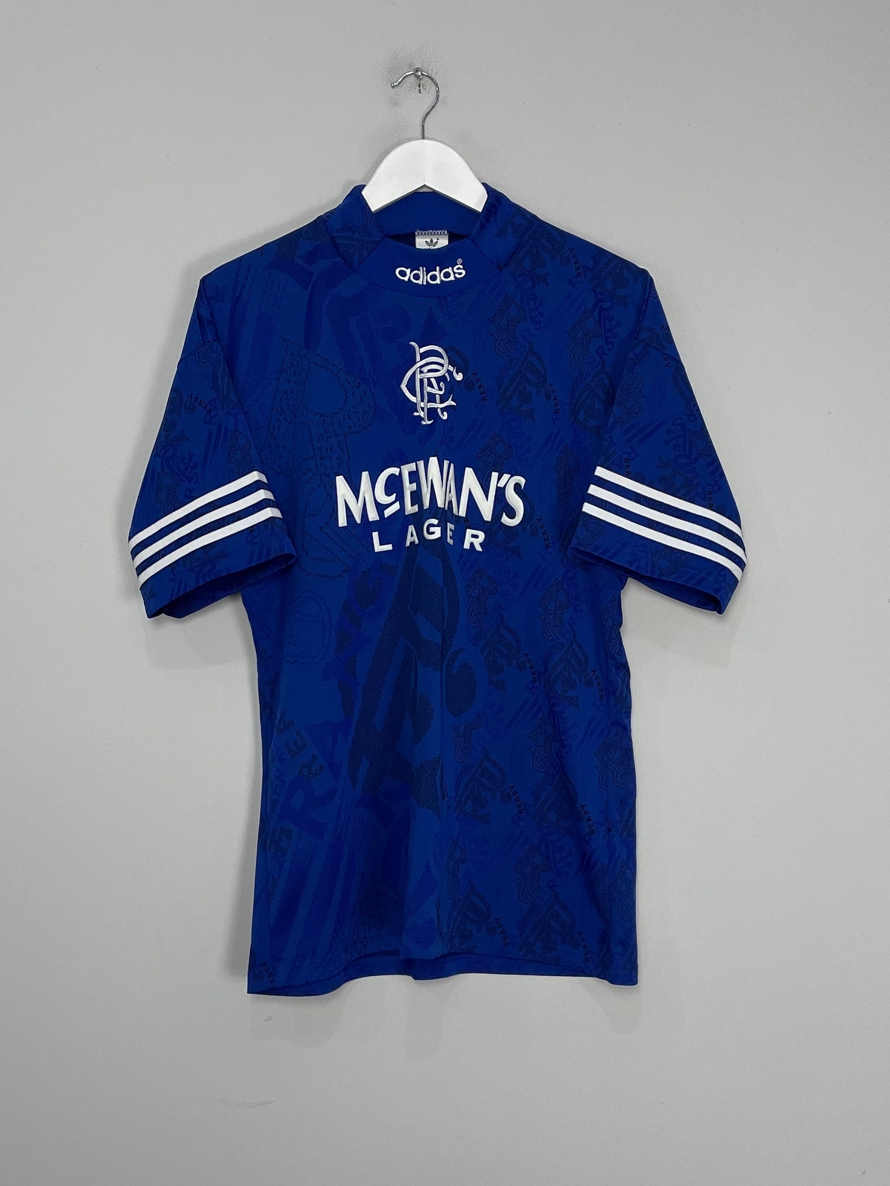 Shop 1994/96 RANGERS HOME SHIRT (M) ADIDAS, classic football shirts, vintage football shirts & retro soccer jerseys at Cult Kits