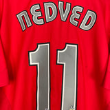 Shop 2005/06 JUVENTUS NEDVED #11 AWAY SHIRT (XL) NIKE, classic football shirts, vintage football shirts & retro soccer jerseys at Cult Kits