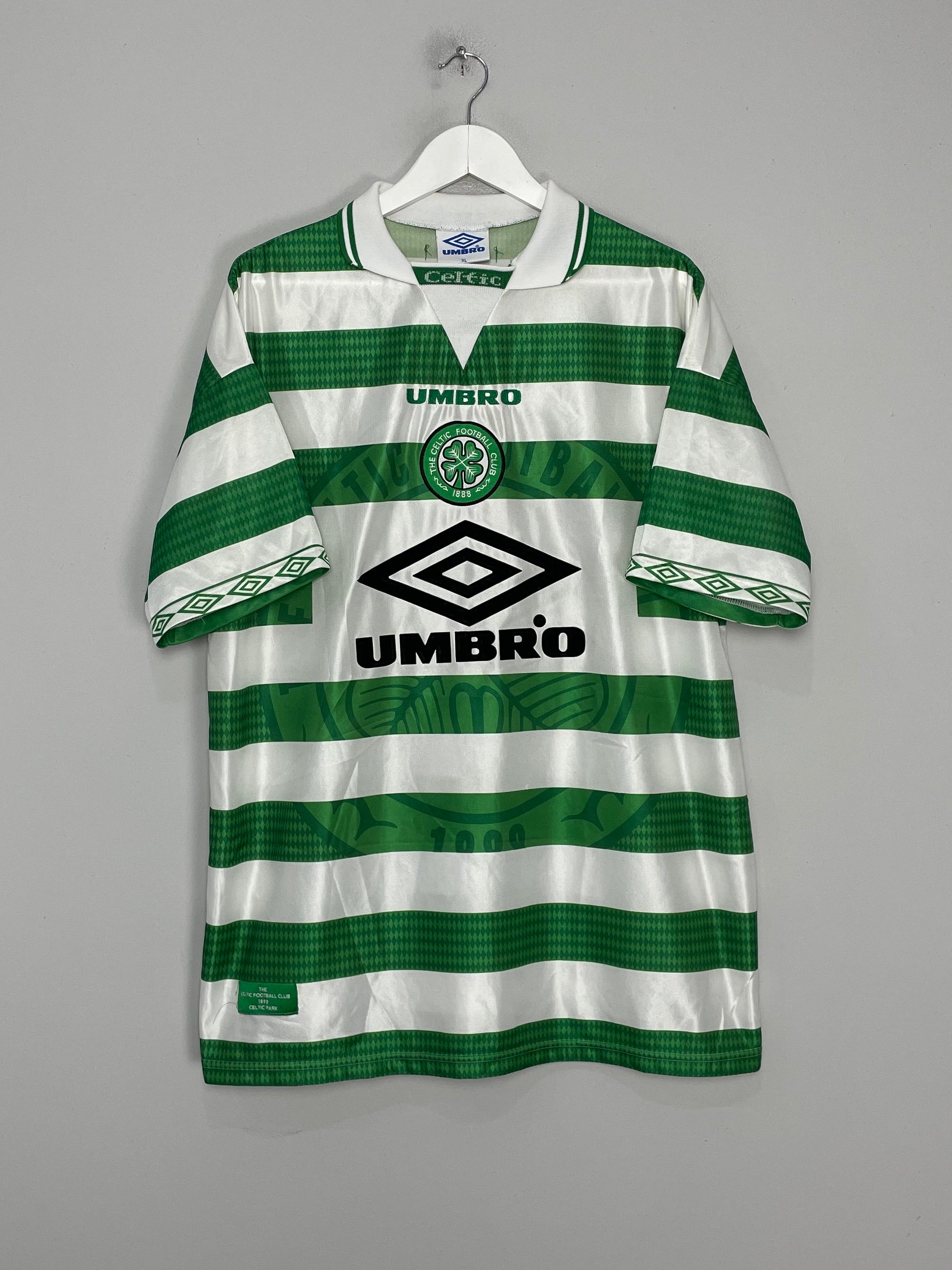 Shop 1997/99 CELTIC HOME SHIRT (XL) UMBRO, classic football shirts, vintage football shirts & retro soccer jerseys at Cult Kits