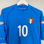 Shop 2002 ITALY TOTTI #10 HOME SHIRT (M) KAPPA, classic football shirts, vintage football shirts & retro soccer jerseys at Cult Kits