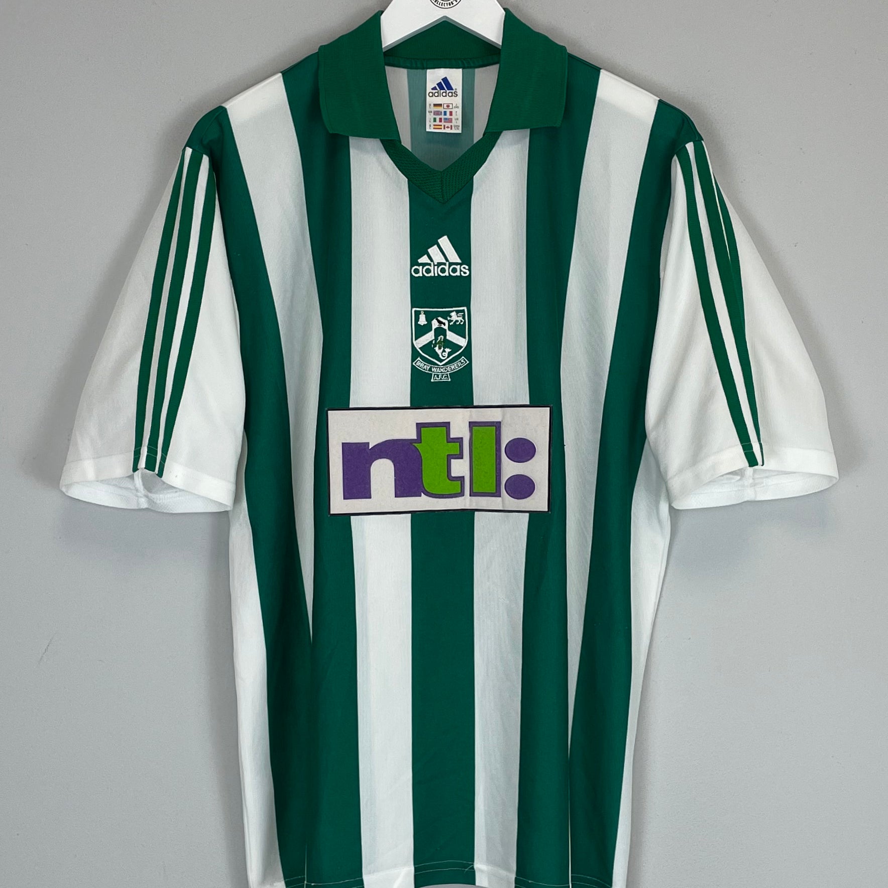 Shop 2000/01 BRAY WANDERERS HOME SHIRT (L) ADIDAS, classic football shirts, vintage football shirts & retro soccer jerseys at Cult Kits