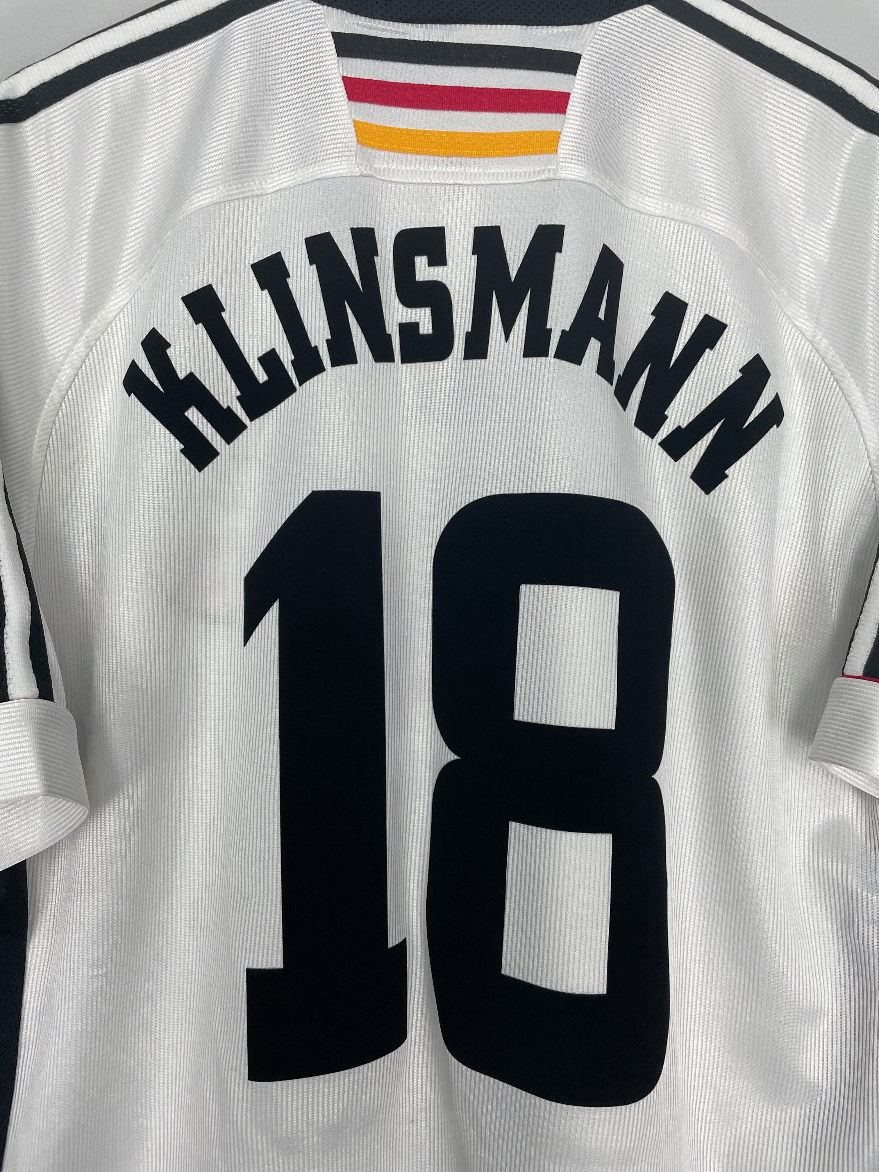 Shop 1998/00 GERMANY KLINSMANN #18 HOME SHIRT (L) ADIDAS, classic football shirts, vintage football shirts & retro soccer jerseys at Cult Kits