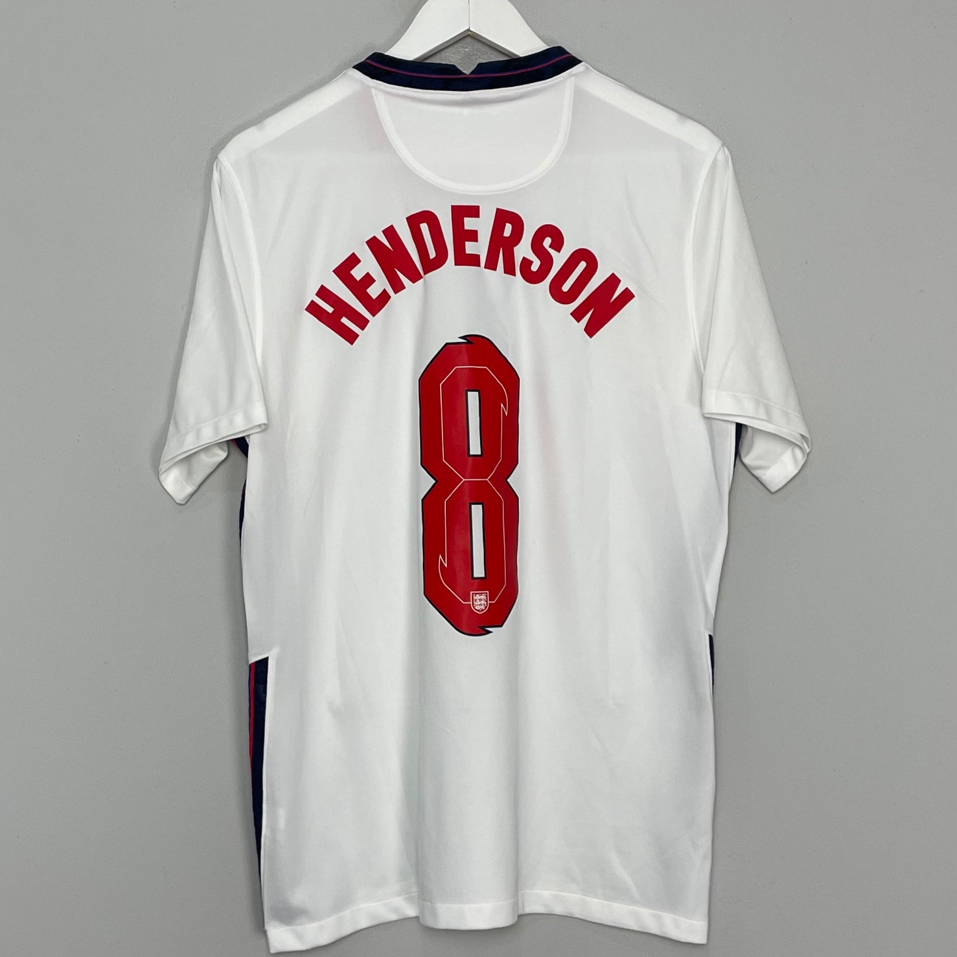 Shop 2020/22 ENGLAND HENDERSON #8 HOME SHIRT (L) NIKE, classic football shirts, vintage football shirts & retro soccer jerseys at Cult Kits