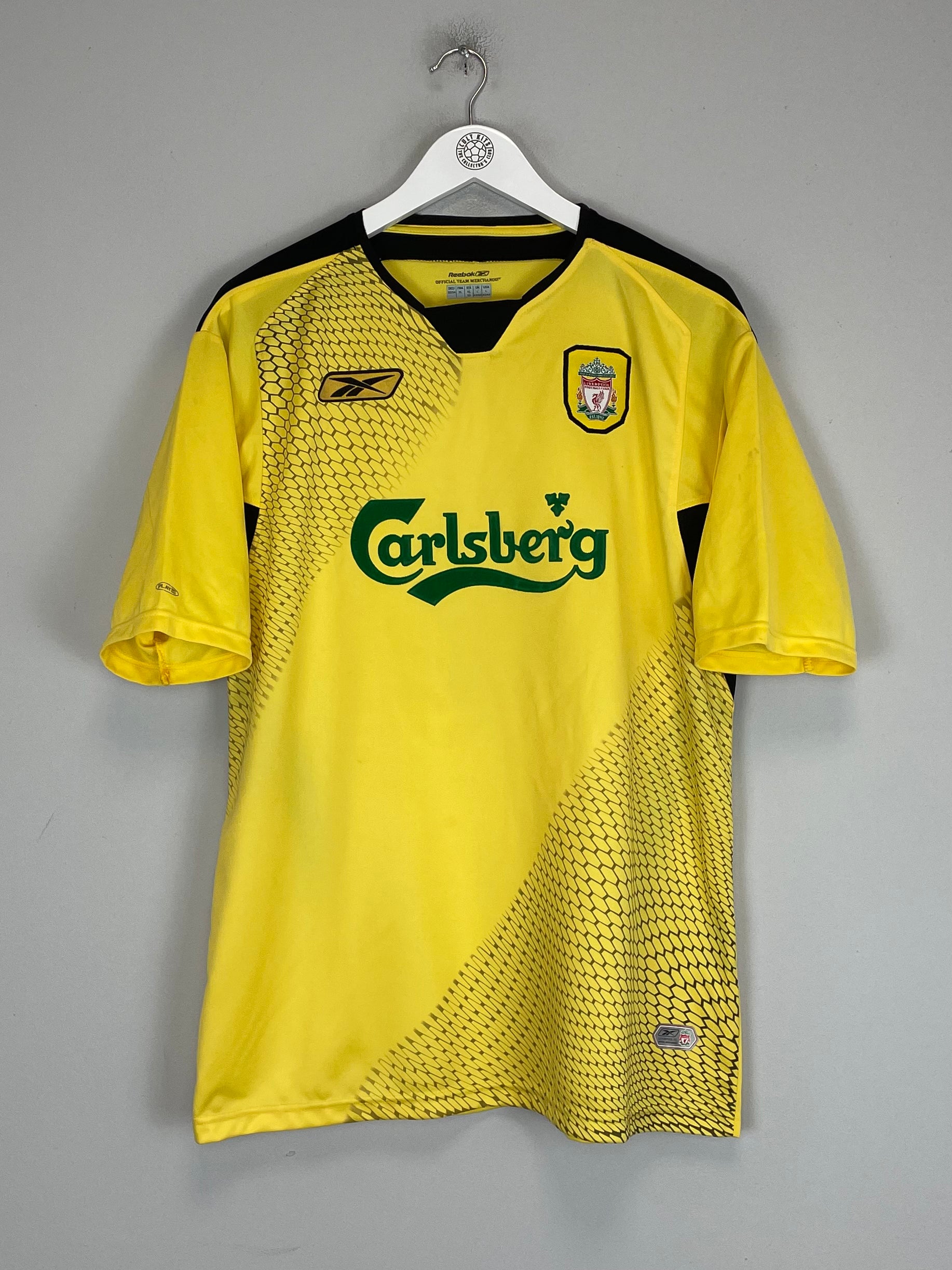 Shop 2004/06 LIVERPOOL LUIS GARCIA #10 AWAY SHIRT (L) REEBOK, classic football shirts, vintage football shirts & retro soccer jerseys at Cult Kits