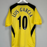 Shop 2004/06 LIVERPOOL LUIS GARCIA #10 AWAY SHIRT (L) REEBOK, classic football shirts, vintage football shirts & retro soccer jerseys at Cult Kits