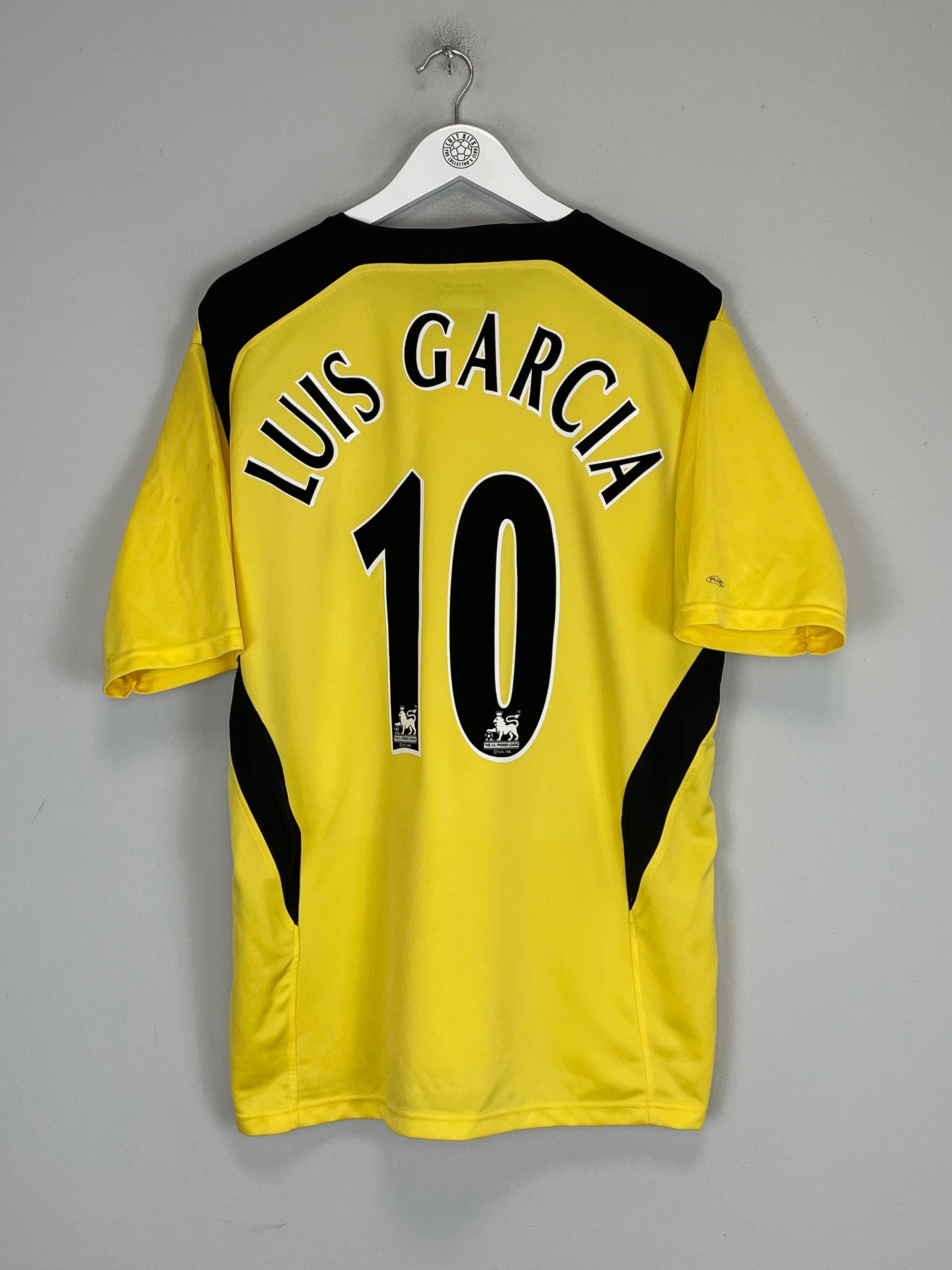 Shop 2004/06 LIVERPOOL LUIS GARCIA #10 AWAY SHIRT (L) REEBOK, classic football shirts, vintage football shirts & retro soccer jerseys at Cult Kits