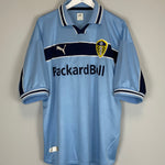 Shop 1999/00 LEEDS UNITED RADEBE #5 AWAY SHIRT (XL) PUMA, classic football shirts, vintage football shirts & retro soccer jerseys at Cult Kits