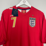 Shop 2006/08 ENGLAND BECKHAM #7 *BNWT* AWAY SHIRT (L) UMBRO, classic football shirts, vintage football shirts & retro soccer jerseys at Cult Kits