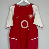 Shop 2002/04 ARSENAL FABREGAS #57 HOME SHIRT (L) NIKE, classic football shirts, vintage football shirts & retro soccer jerseys at Cult Kits