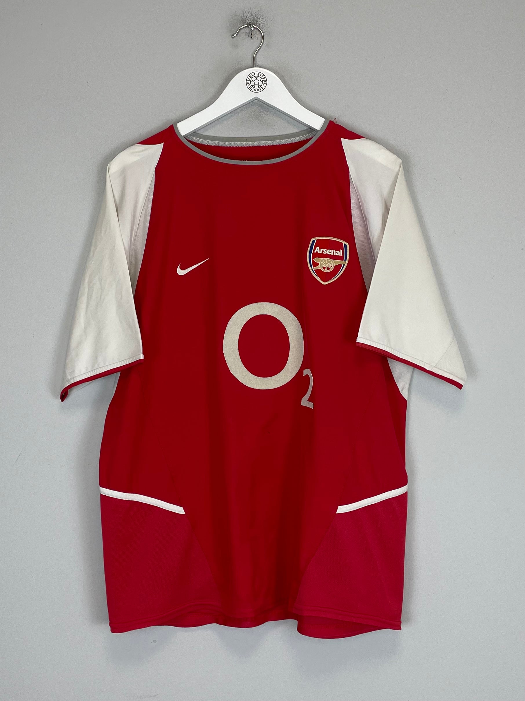 Shop 2002/04 ARSENAL FABREGAS #57 HOME SHIRT (L) NIKE, classic football shirts, vintage football shirts & retro soccer jerseys at Cult Kits