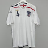 Shop 2007/09 ENGLAND GERRARD #4 HOME SHIRT (XL) UMBRO, classic football shirts, vintage football shirts & retro soccer jerseys at Cult Kits