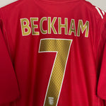 Shop 2006/08 ENGLAND BECKHAM #7 AWAY SHIRT (XL) UMBRO, classic football shirts, vintage football shirts & retro soccer jerseys at Cult Kits