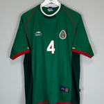 Shop 2001/02 MEXICO R.MARQUEZ #4 HOME SHIRT (XL) ATLETICA, classic football shirts, vintage football shirts & retro soccer jerseys at Cult Kits