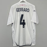 Shop 2007/09 ENGLAND GERRARD #4 HOME SHIRT (XL) UMBRO, classic football shirts, vintage football shirts & retro soccer jerseys at Cult Kits