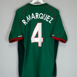 Shop 2001/02 MEXICO R.MARQUEZ #4 HOME SHIRT (XL) ATLETICA, classic football shirts, vintage football shirts & retro soccer jerseys at Cult Kits