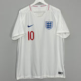 Shop 2018/19 ENGLAND STERLING #10 HOME SHIRT (XL) NIKE, classic football shirts, vintage football shirts & retro soccer jerseys at Cult Kits