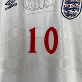 1999/01 ENGLAND OWEN #10 *BNWT* SIGNED HOME SHIRT (XXL) UMBRO