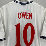 1999/01 ENGLAND OWEN #10 *BNWT* SIGNED HOME SHIRT (XXL) UMBRO