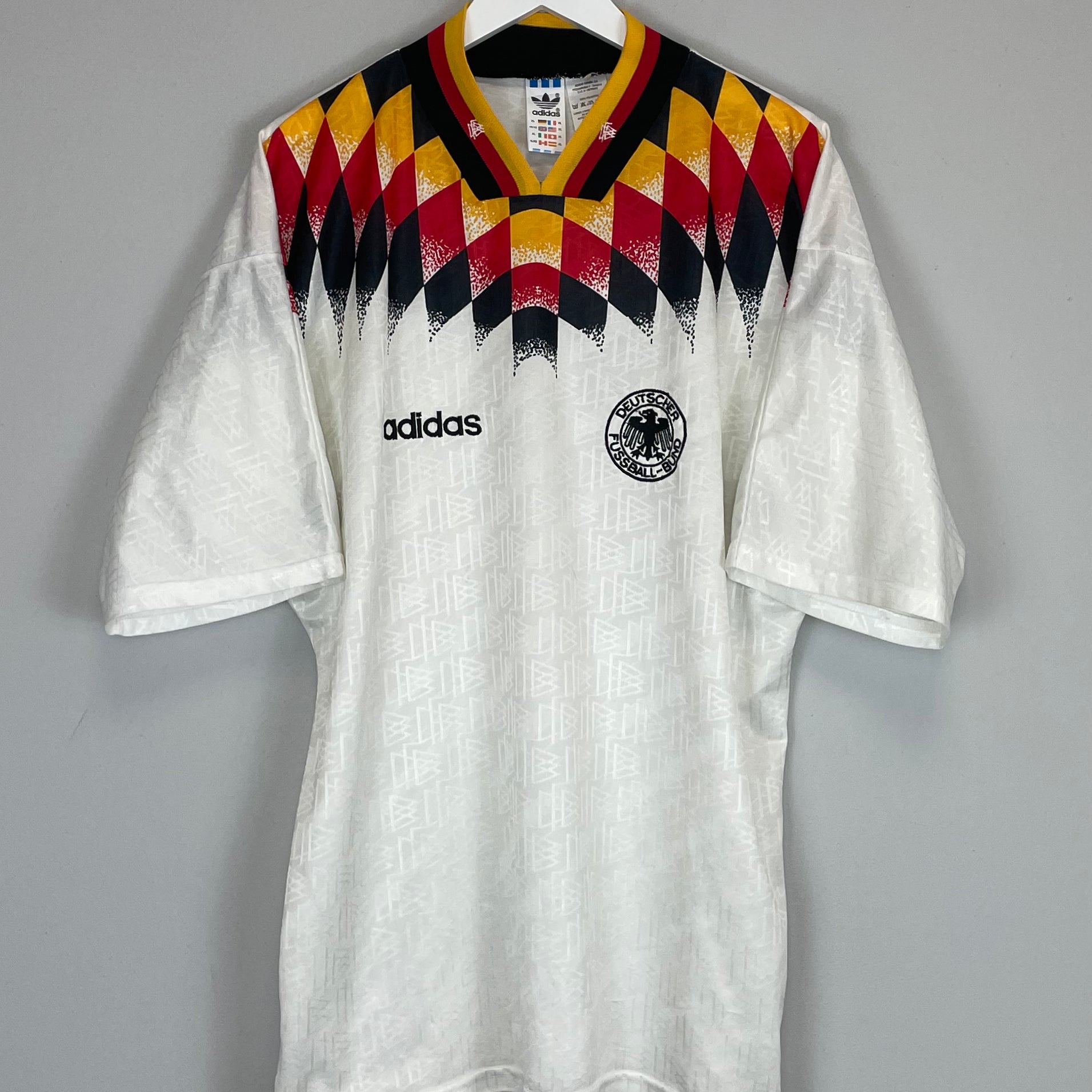 Shop 1994/96 GERMANY HOME SHIRT (XL) ADIDAS, classic football shirts, vintage football shirts & retro soccer jerseys at Cult Kits