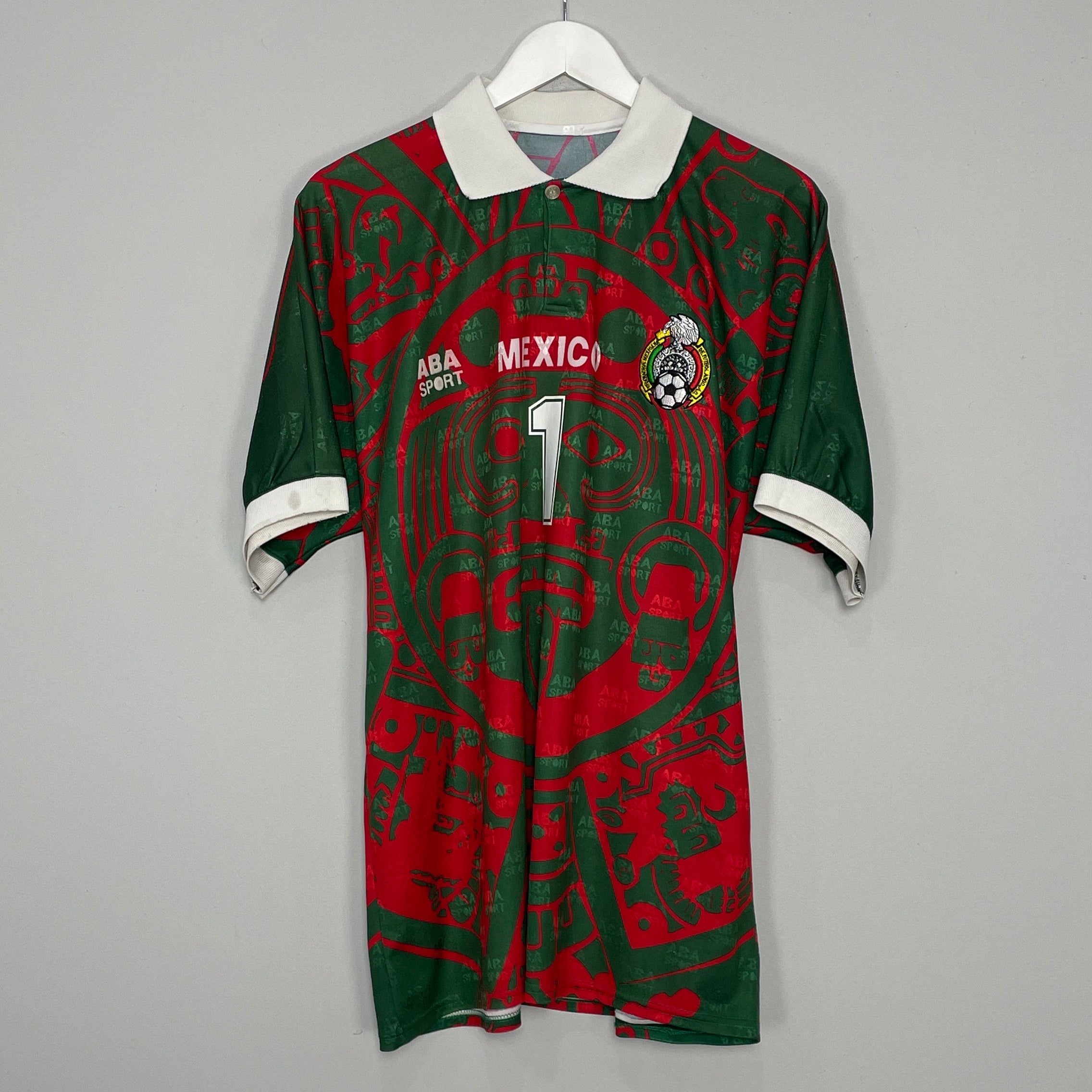 Shop 1998 MEXICO CAMPOS #1 THIRD SHIRT (L) ABA SPORT, classic football shirts, vintage football shirts & retro soccer jerseys at Cult Kits