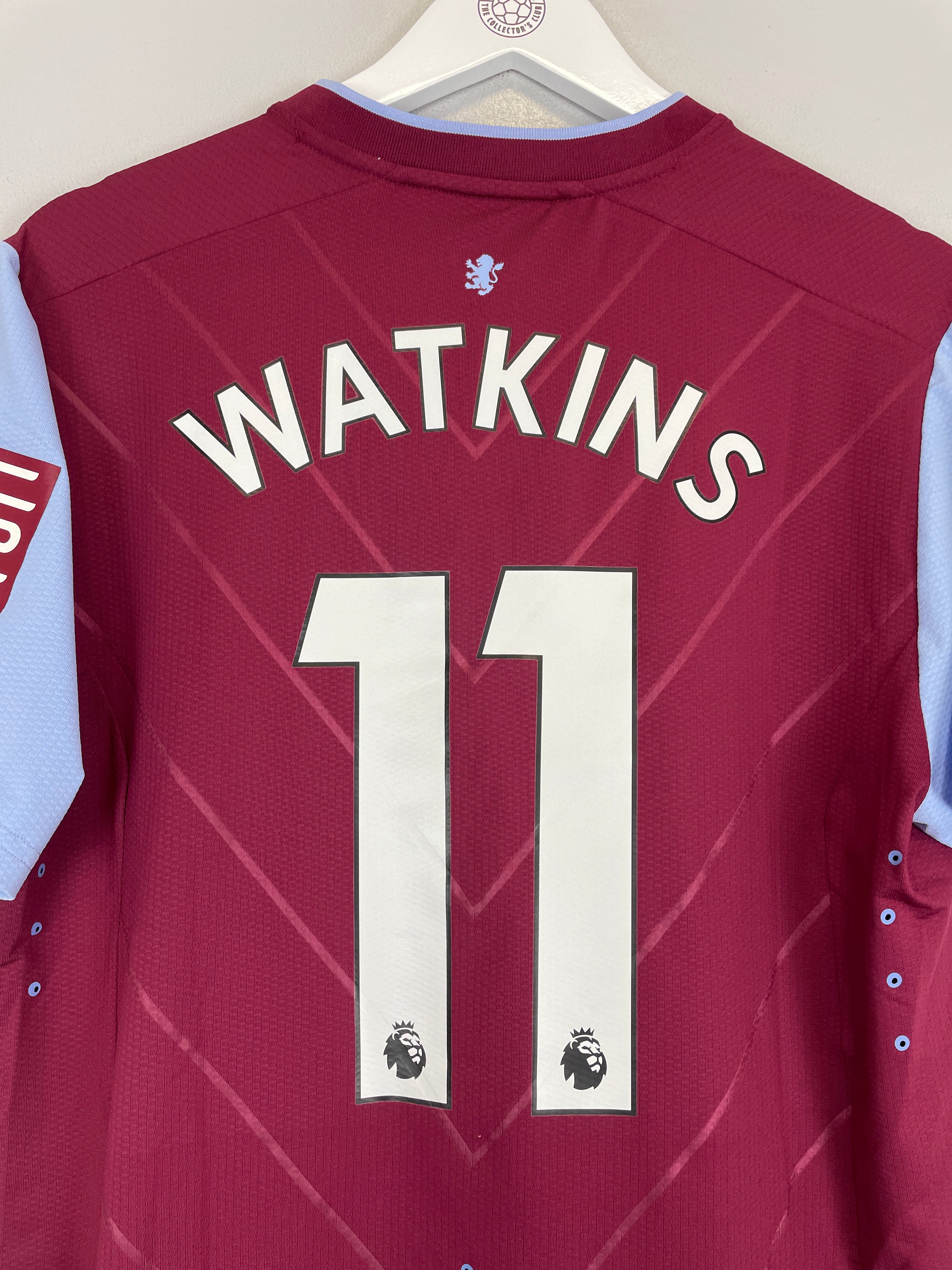 Shop 2022/23 ASTON VILLA WATKINS #11 *MATCH ISSUE* HOME SHIRT (M) CASTORE, classic football shirts, vintage football shirts & retro soccer jerseys at Cult Kits
